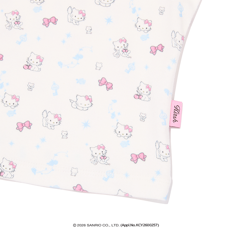KIRSH X CHARMMYKITTY オールオーバークロップTシャツ【ホワイト】