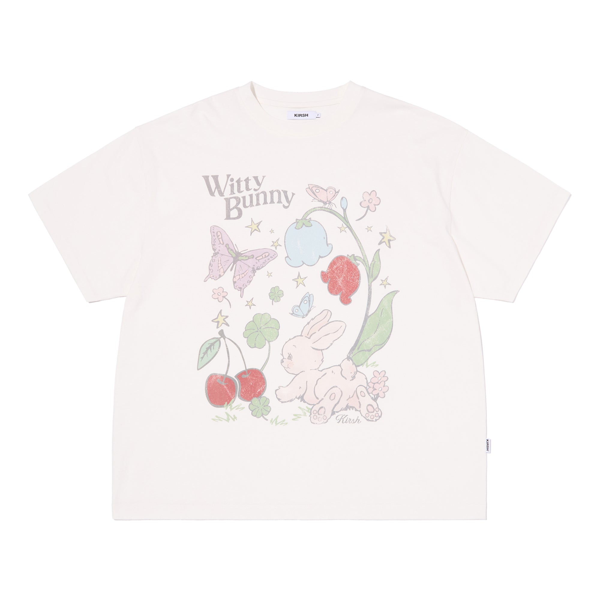 ウィッティーバニールーズフィットグラフィックTシャツ【ホワイト】