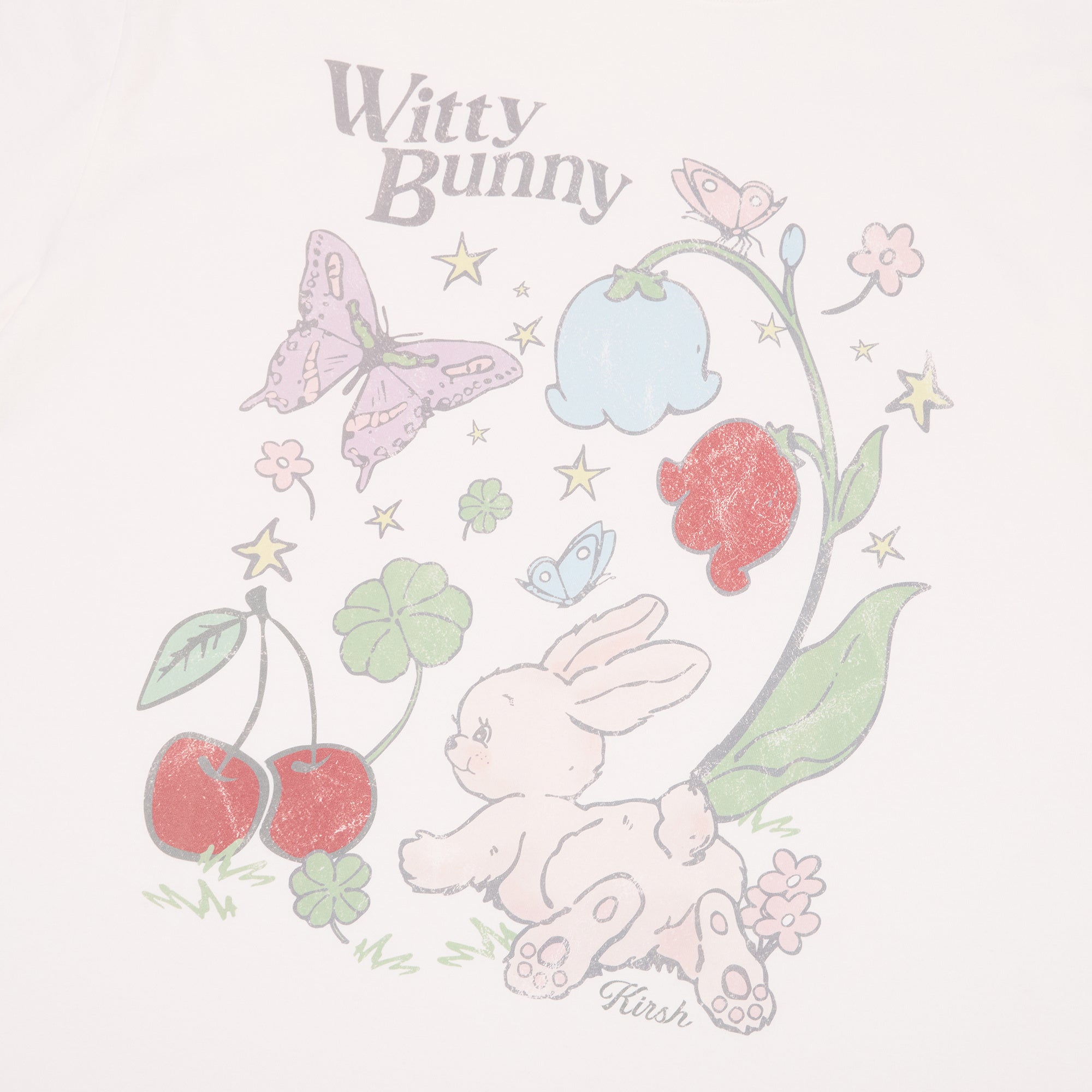 ウィッティーバニールーズフィットグラフィックTシャツ【ホワイト】