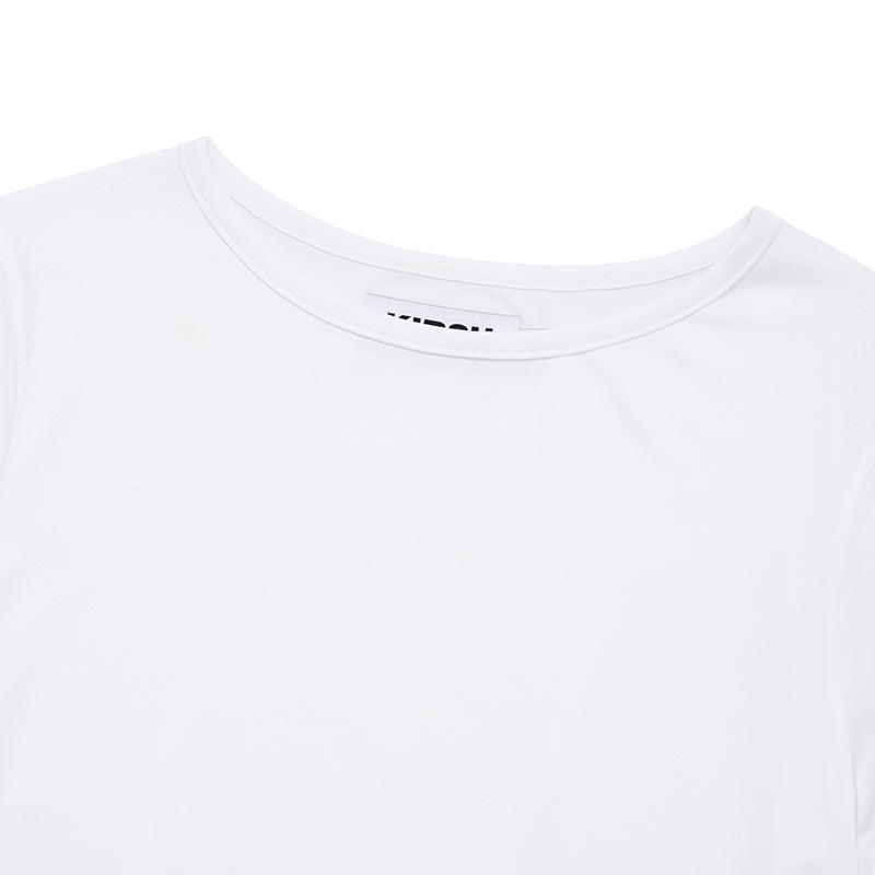 レタリングスリムフィットTシャツ【ホワイト】