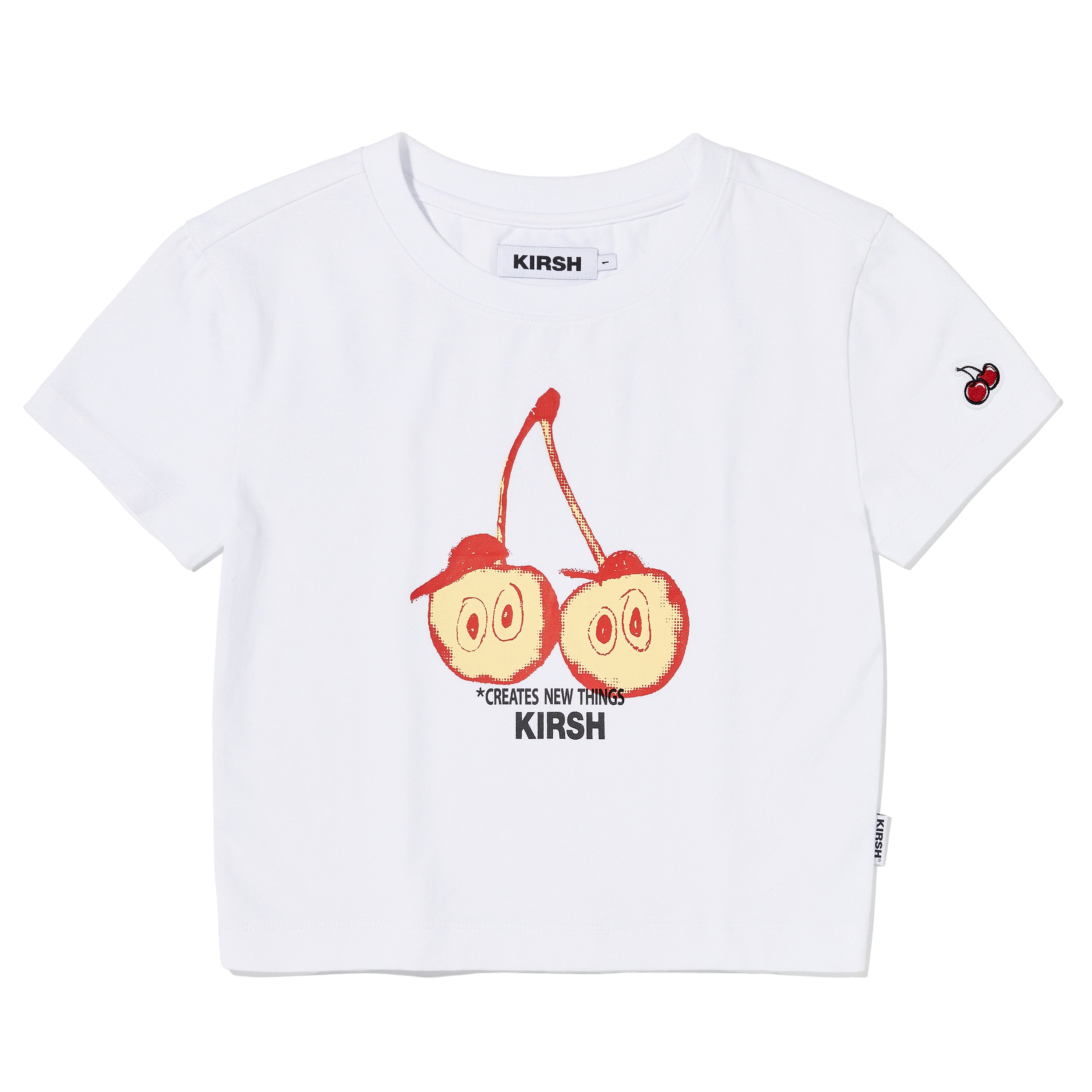 【日本限定】KIRSH X TOKYO ビックチェリークロップTシャツ【ホワイト】