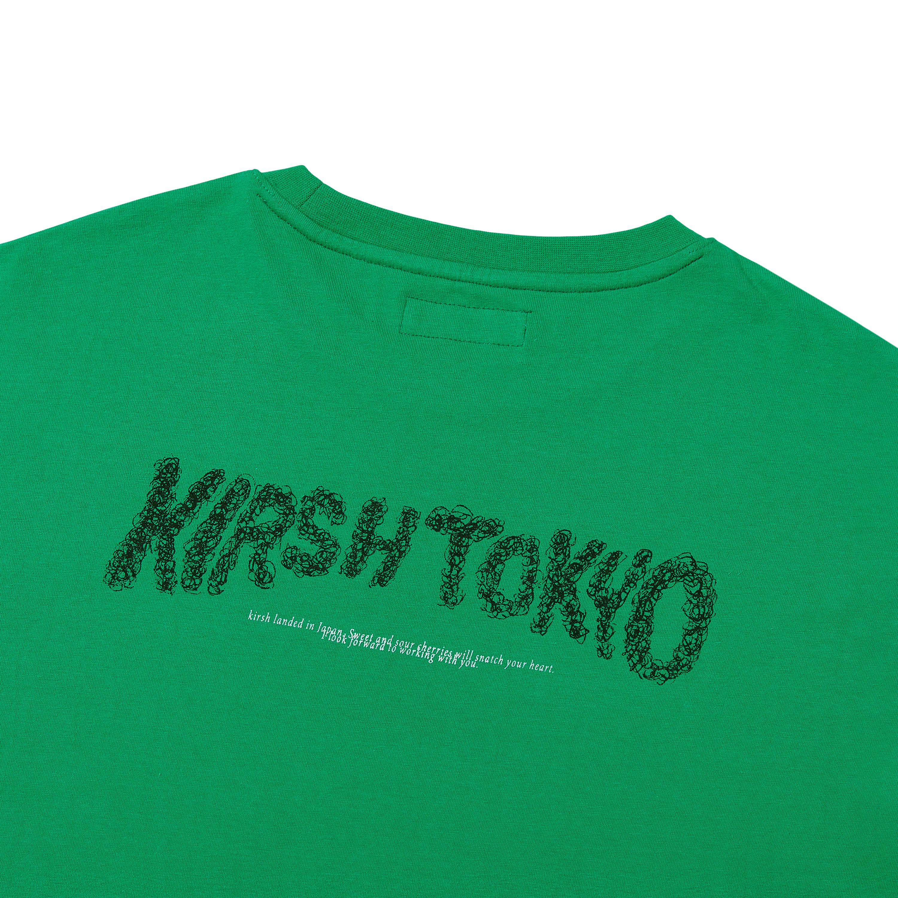 【日本限定】KIRSH X TOKYO ハンドロゴTシャツ【グリーン】