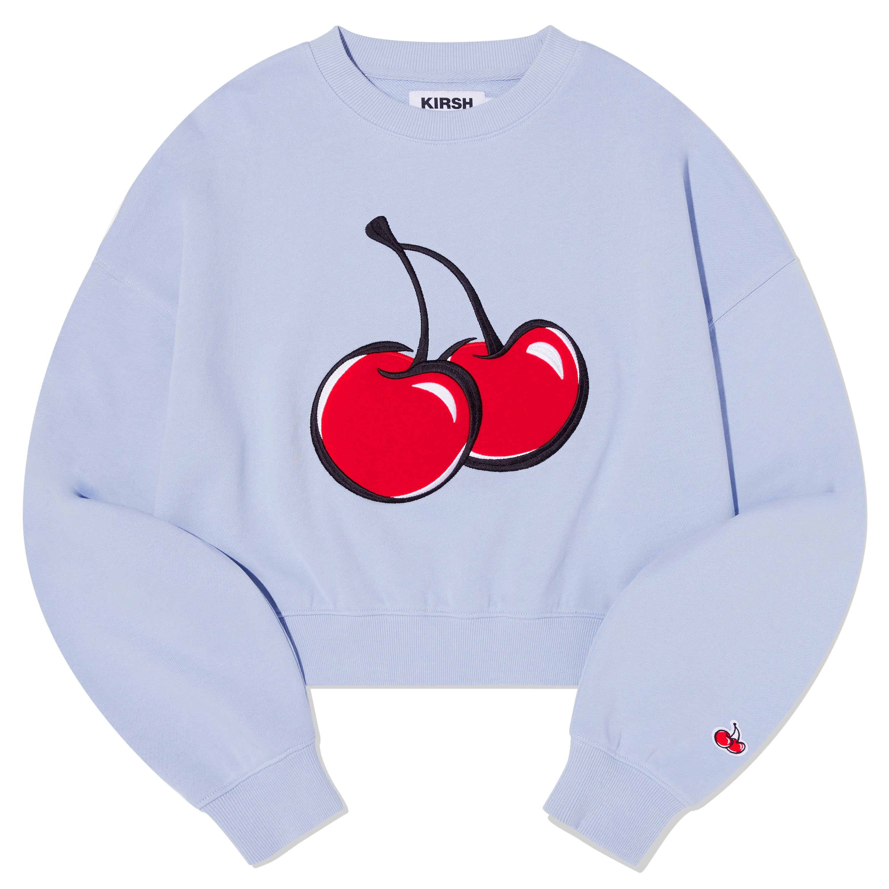 【Big Cherry Tokyo Collection】シグネチャービックチェリークロップスウェット【スカイ】