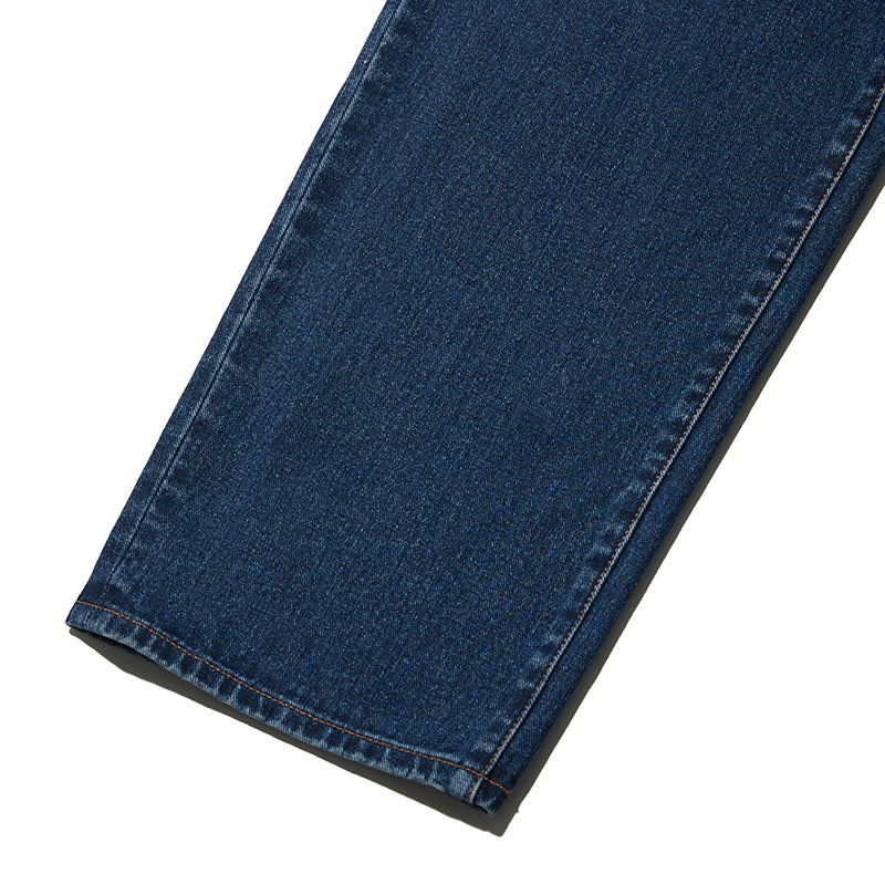 UNI デイリーピンタックデニムパンツ【ブルー】