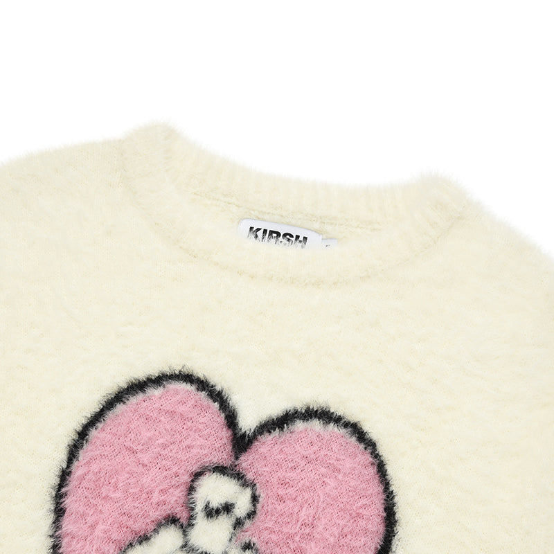 WITTY BUNNY HOLIDAY GRAPHIC KNIT【IVORY】