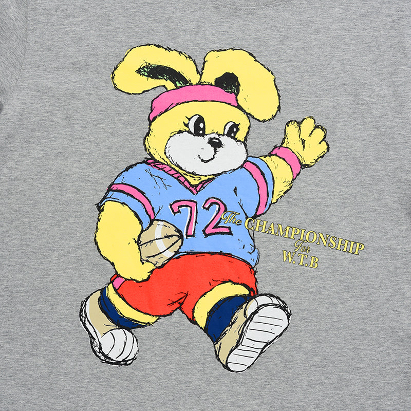 ウィティーバニールーズフィットグラフィックTシャツ【メランジグレー】