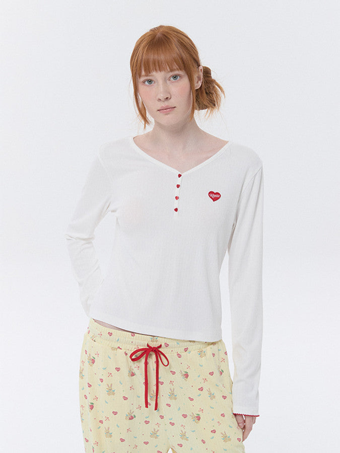 KIRSH メロウロングパジャマセット【イエロー】