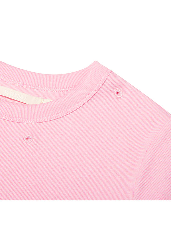 コレクションメタルリベットTシャツ【ピンク】