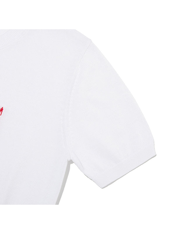 MMDANBR スラッシャー グラフィックニット ボーダークラッシュサブカルニットセーター – Belchic